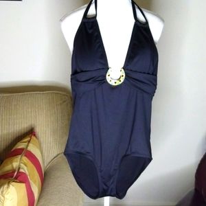 Cleanwater M black swim suit, NWOT, I removed santi-seal but has never worn